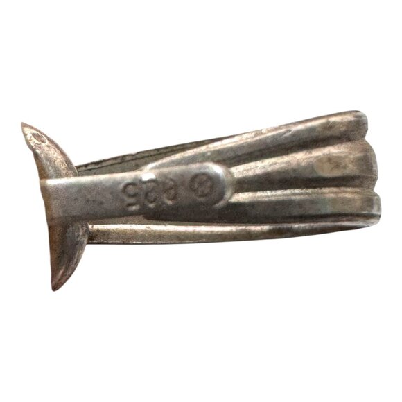 Vintage Zuni Inlay Sun Face Pendant Sterling Silver Native American Sunburst - Picture 3 of 5